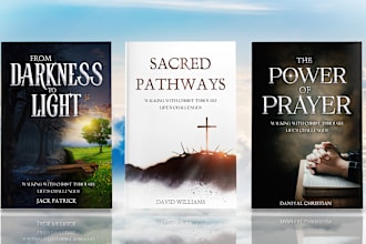 design christian book covers, ebook covers with 3d mockup