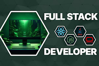 be your full stack web developer in react js and java spring boot