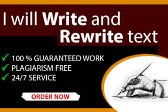 edit and rewrite your website or do article rewriting   manually