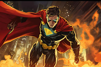 do you a dc or marvel style comic book superhero
