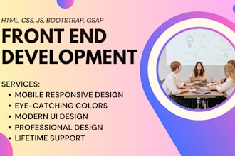 build frontend website reactjs, frontend developer, custom website developer