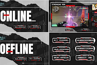 design twitch logo, twitch overlay, kick, animated stream overlay, screen