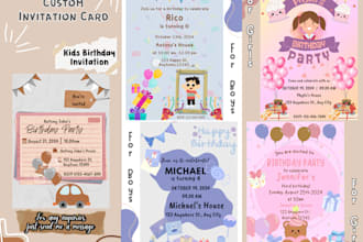 do design a birthday invitation for kids