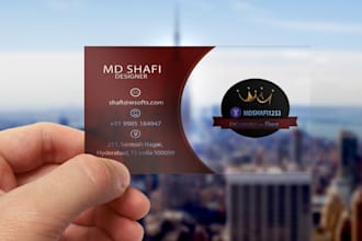 design transparent business card