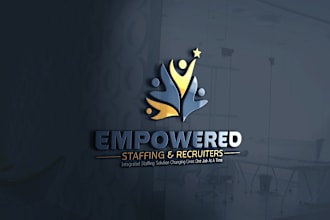 design agency, recruitment, job board, job search, website, job find logo