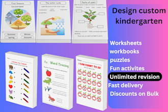 design kindergarten worksheets for teachers