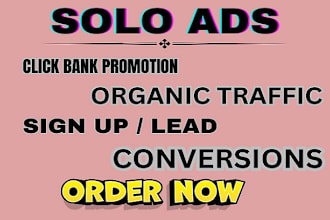 do solo ads campaign, solo ads affiliate mlm leads and shopify marketing