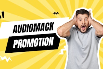 promote your audiomack link to 900k audiences for organic stream listeners