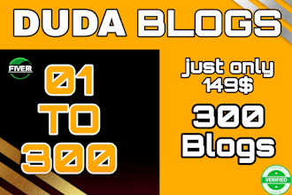upload blog post manually in duda website builder