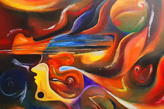 draw custom acrylic paintings