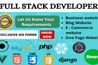 create full stack website