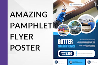 create flyer pamphlet poster digital business leaflet brochure design