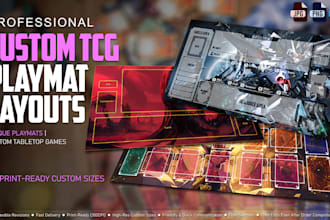 design your print ready playmats for custom tcg layouts
