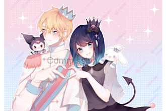 draw anime couple illustration in my anime manga style