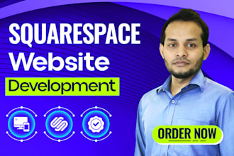 build squarespace website, design or redesign squarespace landing page