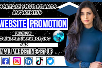 increase website traffic, website promotion, shopify marketing or etsy promotion