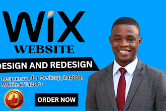 design expert professional wix website, redesign wix website