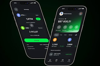 develop crypto exchange wallet, payment app, crypto wallet app, exchange website