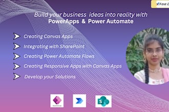 develop powerapps and power automate flows for your needs
