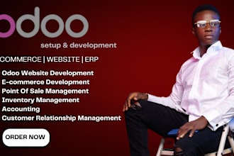 install odoo, design odoo website, develop odoo modules, fix bugs