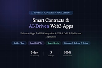 develop ai powered blockchain development