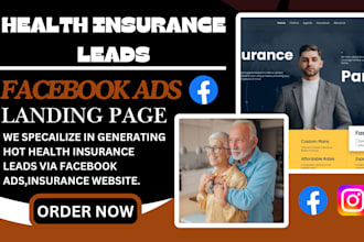 generate hot health insurance leads via facebook ads health insurance website
