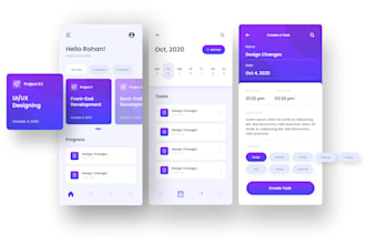 do attractive mobile UI UX design or web UI UX design