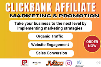 clickbank affiliate referral link promotion, website promotion, shopify, amazon