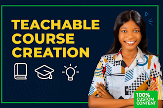 create teachable online course, lesson plan, ebook to course content