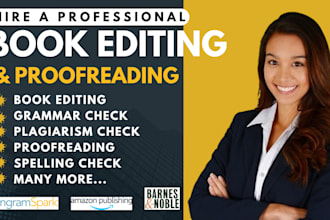 proofread, developmental and structural edit fiction novel, nonfiction, memoir