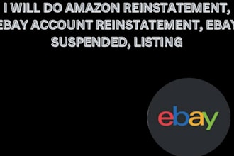 do amazon reinstatement, ebay account reinstatement, ebay suspended, listing
