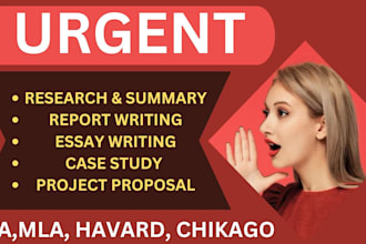 do research and essay writing, proposal, report and case study analysis paper