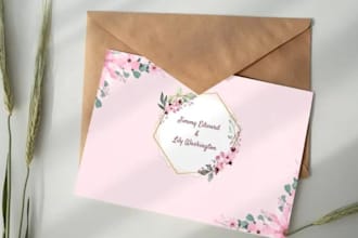 design wedding , dinner and greeting cards and invites