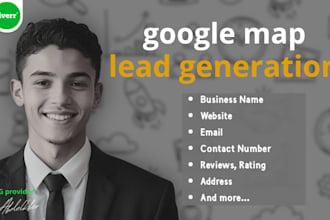 scrape google map data for lead generation, data enrichment