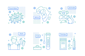 design custom line icons set svg and ai