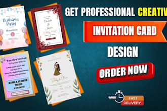 design urgent invitation card, ticket or certificate for you
