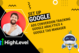 setup google ads convesion tracking on go high level ga4  ghl GTM tracking