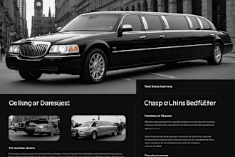 design limousine, chauffeur, car rental and taxi booking website