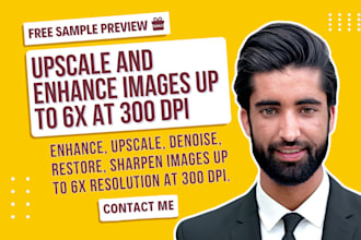 enhance, upscale, denoise, restore, sharpen images and photos