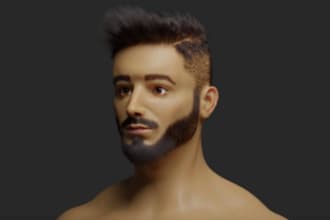 realistic 3d character modeling, character design, cartoonist character, blender
