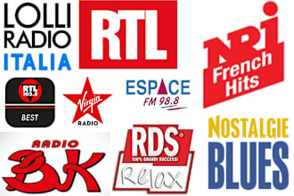 play your french, italian, english song on the best italy and france radio
