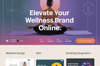 do website for yoga studio, meditation fitness website, personal trainer website