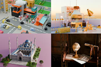 do low poly 3d modeling for games and animations in blender