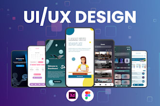 design modern mobile app and website UI UX in figma