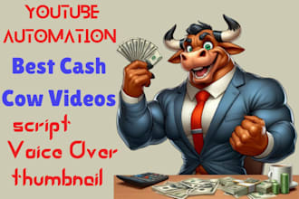 setup cash cow automation youtube video channel and amazing cash cow videos edit
