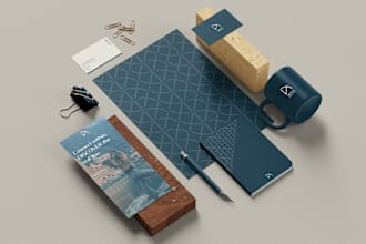 do minimalist logo design and all required mockups
