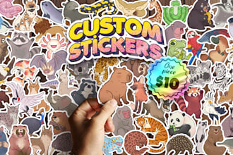 create custom sticker illustration