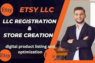 etsy llc store creation digital product setup with etsy seo