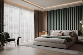 do 3d rendering office interior isometric