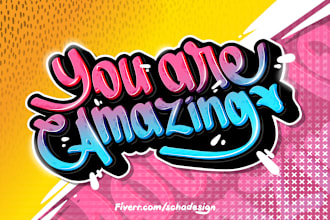 draw custom creative logo with hand lettering and typography